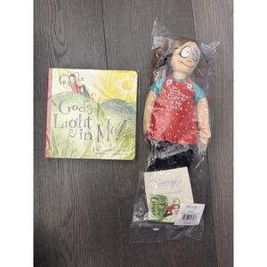 RARE Blessings Unlimited Gods Light In Me 16" Cloth Doll Board Book New Gift Set